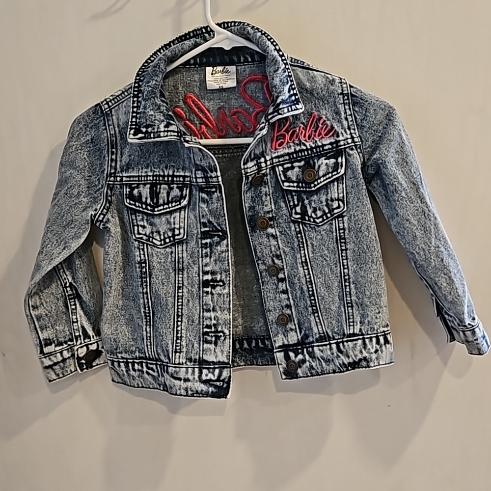 Barbie Light Acid Wash Denim Jacket XS - Picture 5 of 8